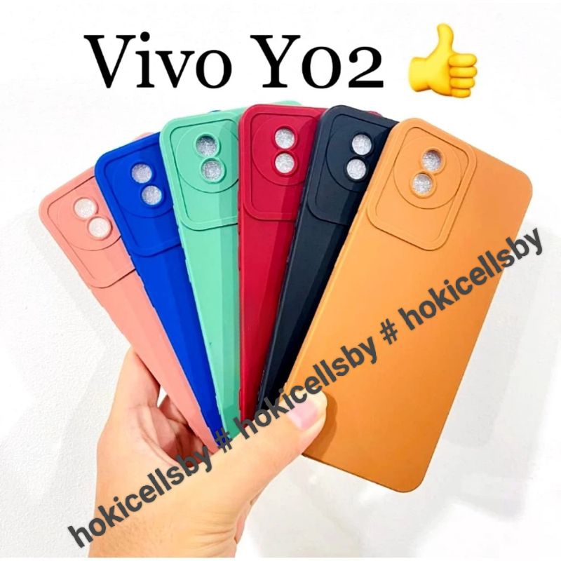 Softcase/ Silikon hp VIVO Y02 / Vivo Y03 / Y20 / VIVO Y30 Cesing hp Pro Camera full Colour