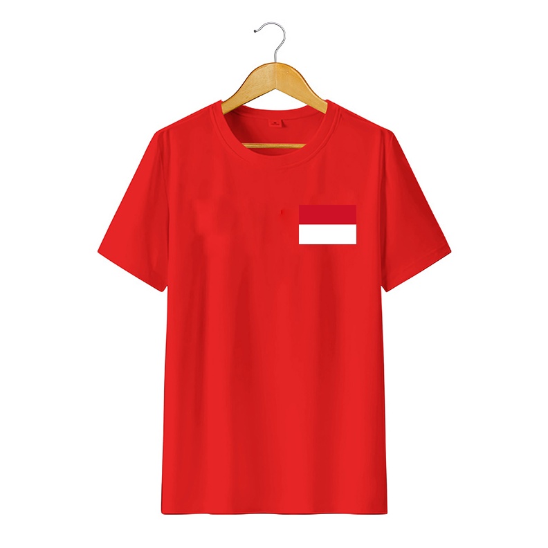 LIMIT KAOS UNISEX KEMERDEKAAN BENDERA INDONESIA  KAOS KEMERDEKAAN INDONESIA  KF