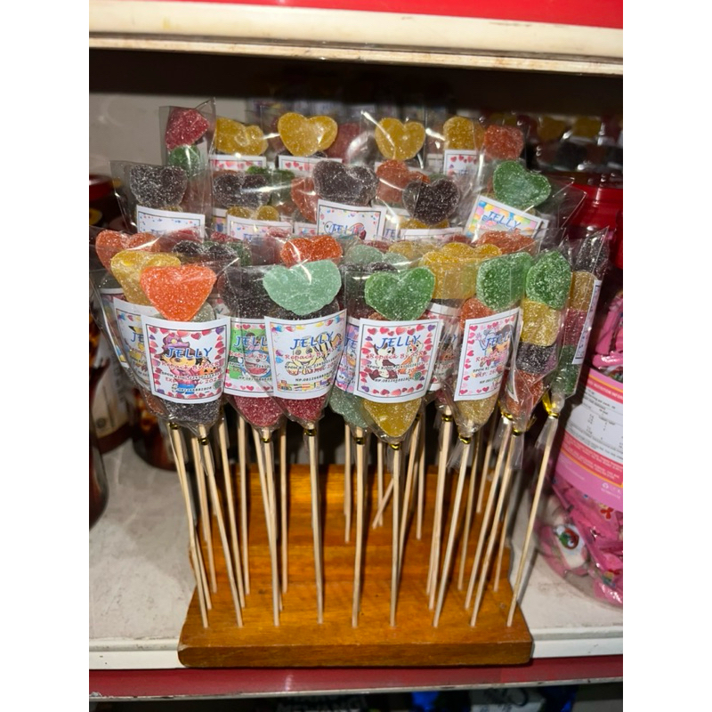 

Jelly tusuk/ jely warna warni rasa enak / jely love