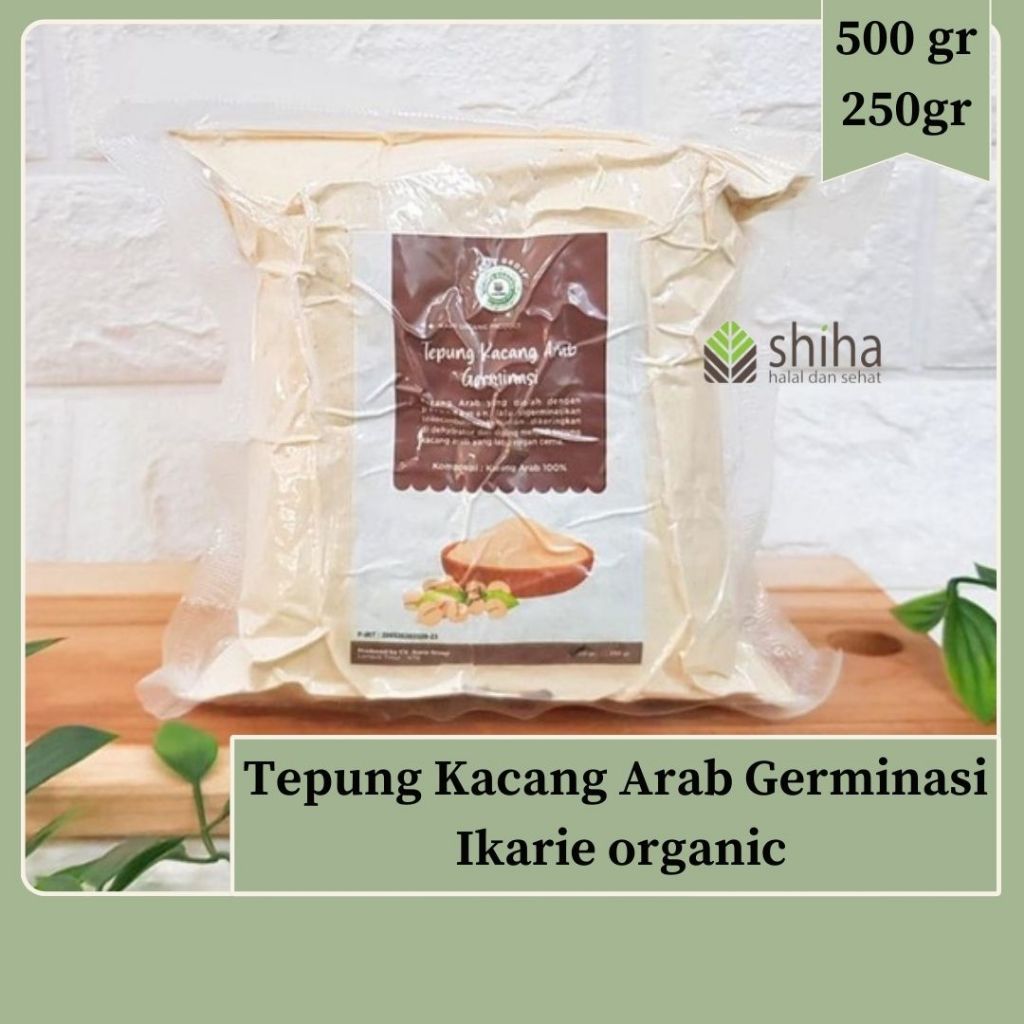 

Tepung Kacang Arab Geminasi Ikarie Organik 250gr | Tepung Garbanzo | Tepung Chickpea