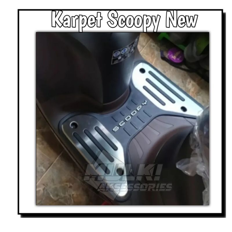Karpet Pijakan Kaki Honda Scoopy Original AHM 2021- 2024 Pijakan Kaki SCOOPY