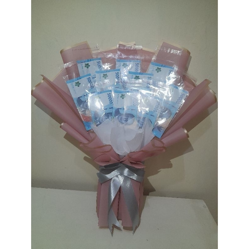 buoquet uang 10 lembaran