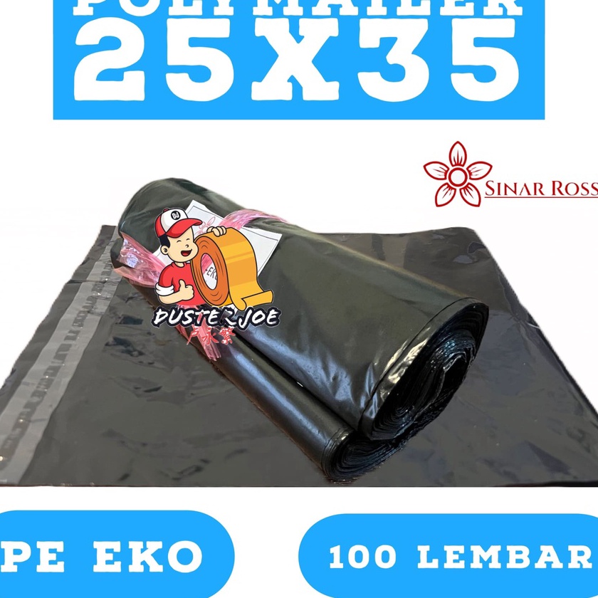 

Terjangkau Plastik Polymailer 25x35 Sinar Ross EKO HITAM PE PER 1 IKAT
