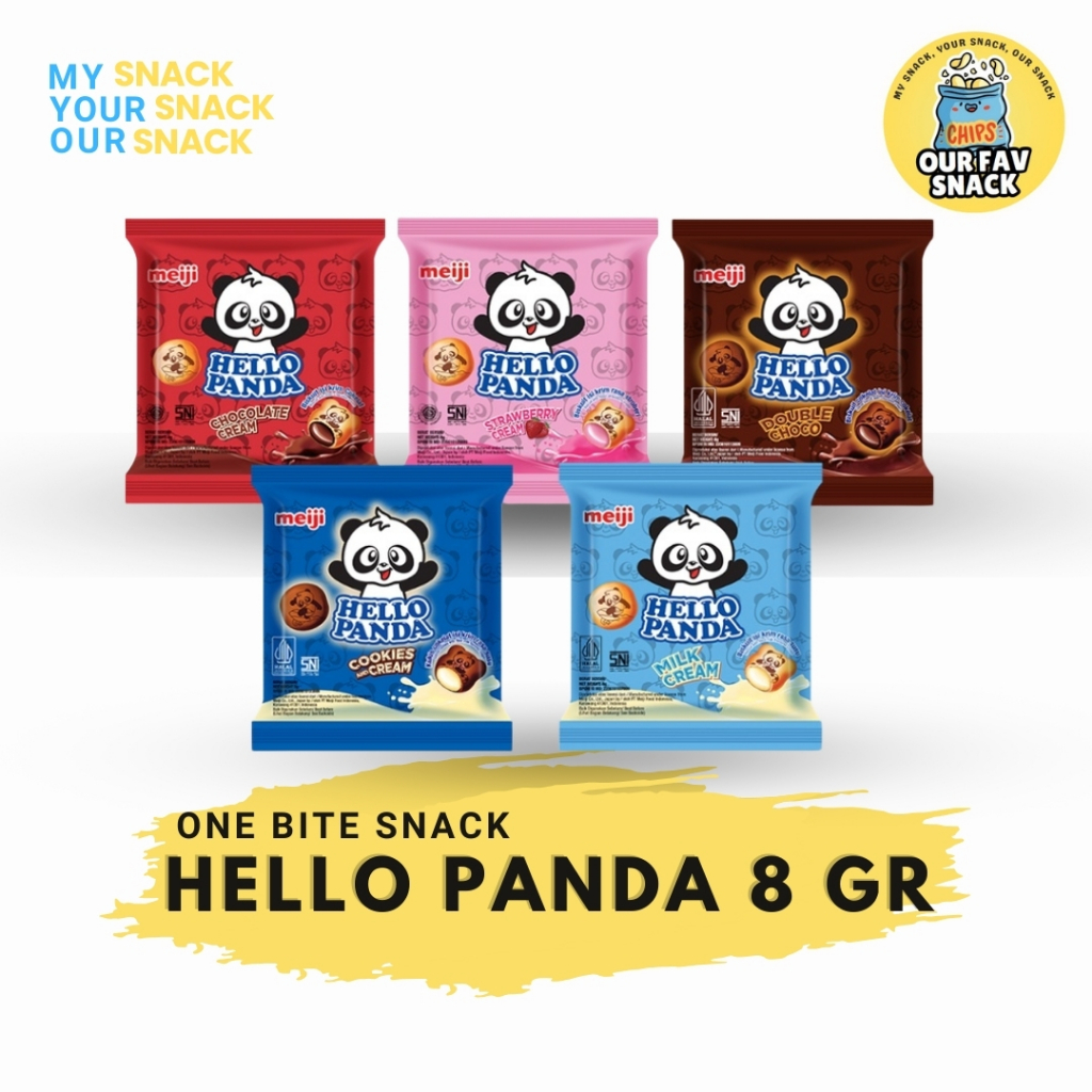 

Hello Panda Kemasan 8 Gram Biskuit Isi Coklat Harga 1000 Perak Meiji Hello Panda