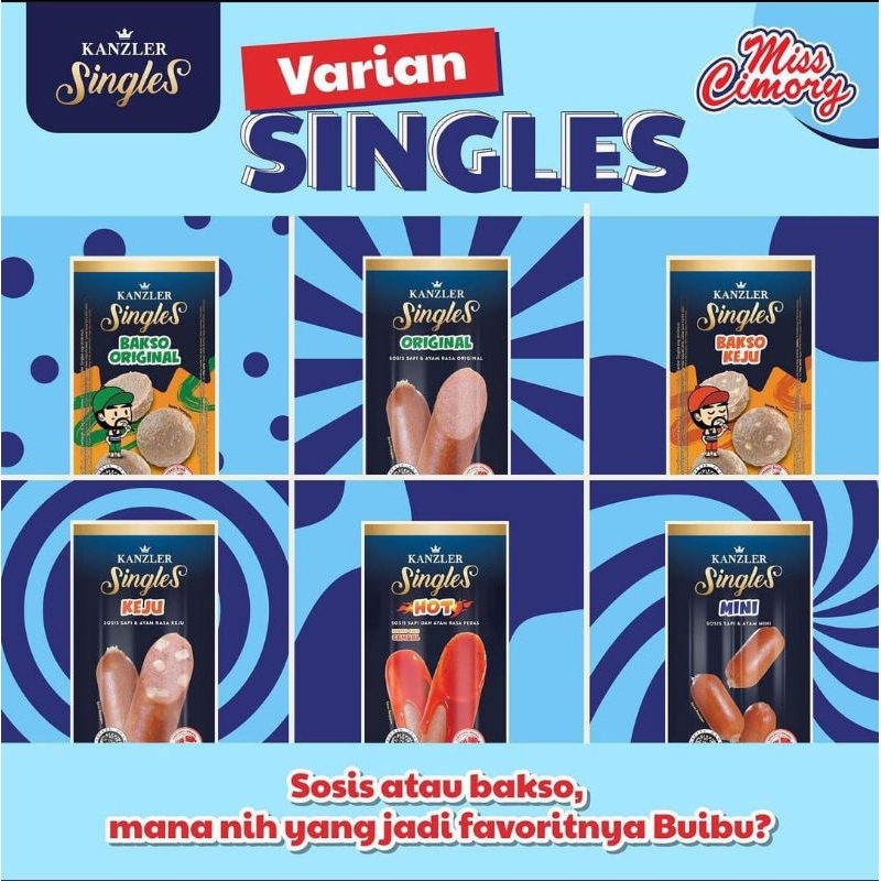 

Kanzler Singles 1 box isi 12pcs