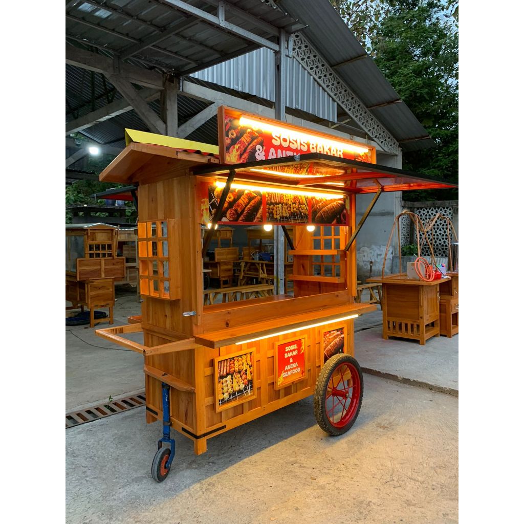 Gerobak Dimsum Gerobak Bakaran Gerobak Angkringan Kekinian Gerobak Takoyaki Gerobak Korean Food
