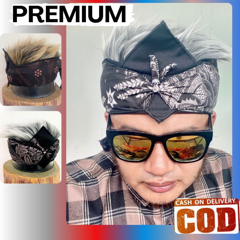 Udeng rambut palsu pria PREMIUM BERGARANSI wik udeng rambut palsu pria