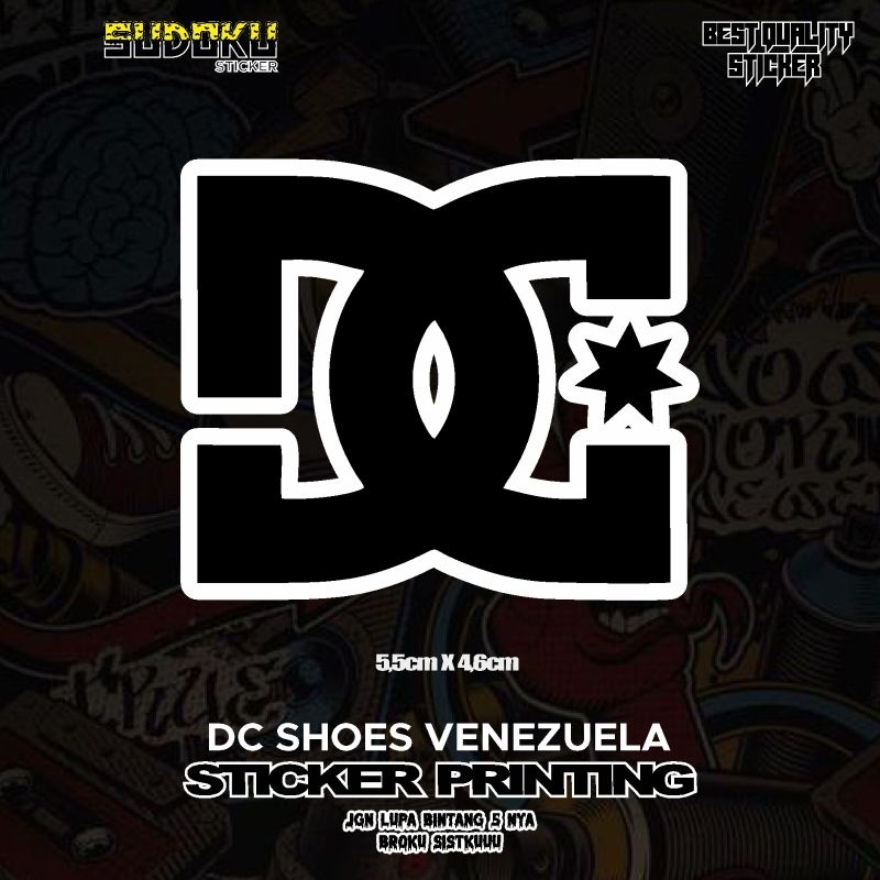 

STICKER STIKER PRINTING DC SHOES VENZUELA BRAND