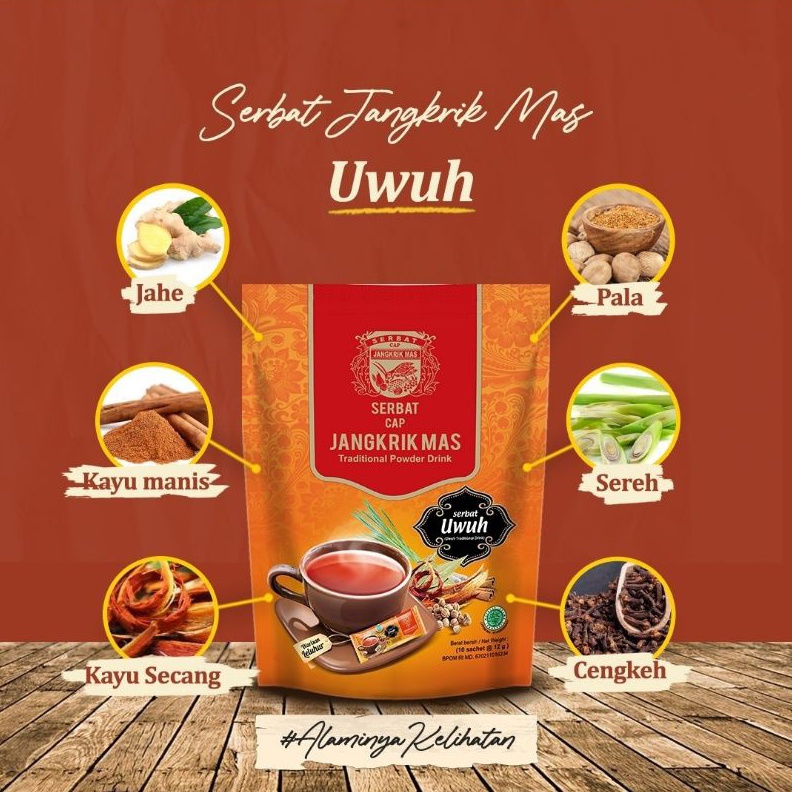 

SENSASIONAL SERBAT JANGKRIK MAS WEDANG UWUH MINUMAN HERBAL TRADISIONAL