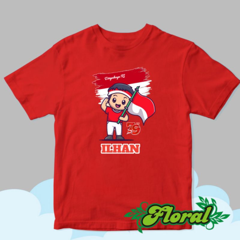 Kaos Anak Tema Kemerdekaan, kaos 17 Agustus an, Kaos 17 an custom anak, kaos diatro, kaos murah,