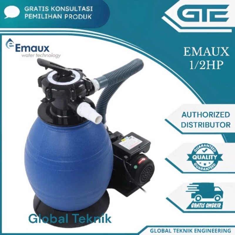 Pompa Filter Kolam Renang Intex 1/2Hp Emaux Combo Portable 0,5Hp