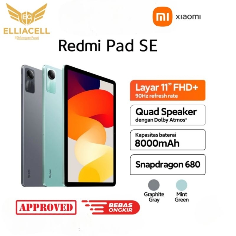 XIAOMI Redmi PAD SE 4/128 Resmi