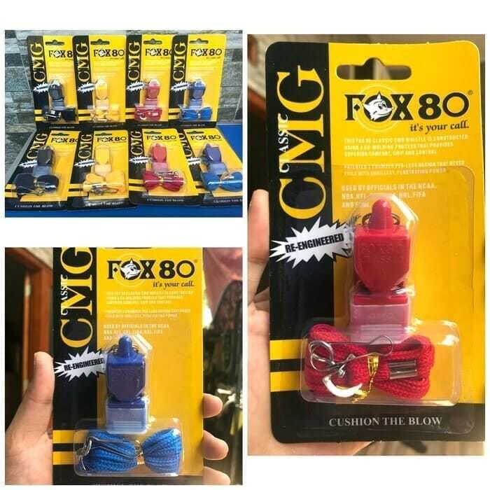 Pluit Wasit Fox 80 Original Best Quality Murah / Peluit Referee Olahraga Sepakbola Futsal Pramuka