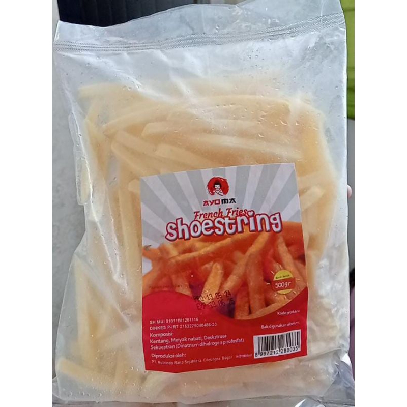 

ayoma shoestring 500gr / kentang goreng beku