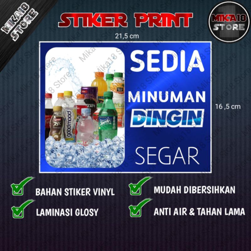 

STIKER WARUNG SEDIA MINUMAN DINGIN SEGAR