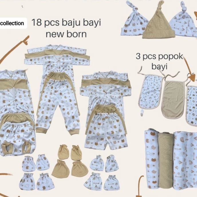 Price 39 PCS  Paket Lahiran Lengkap Baju Bayi celana bayi baru lahir