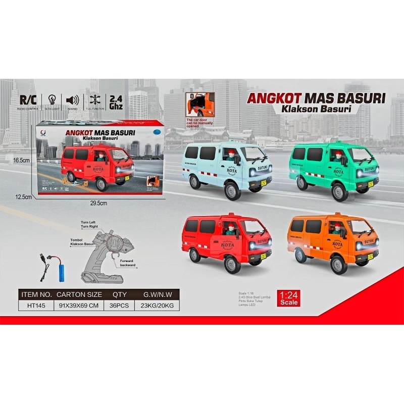 MOBIL REMOTE CONTROL ANGKOT BASURI TOLOLET