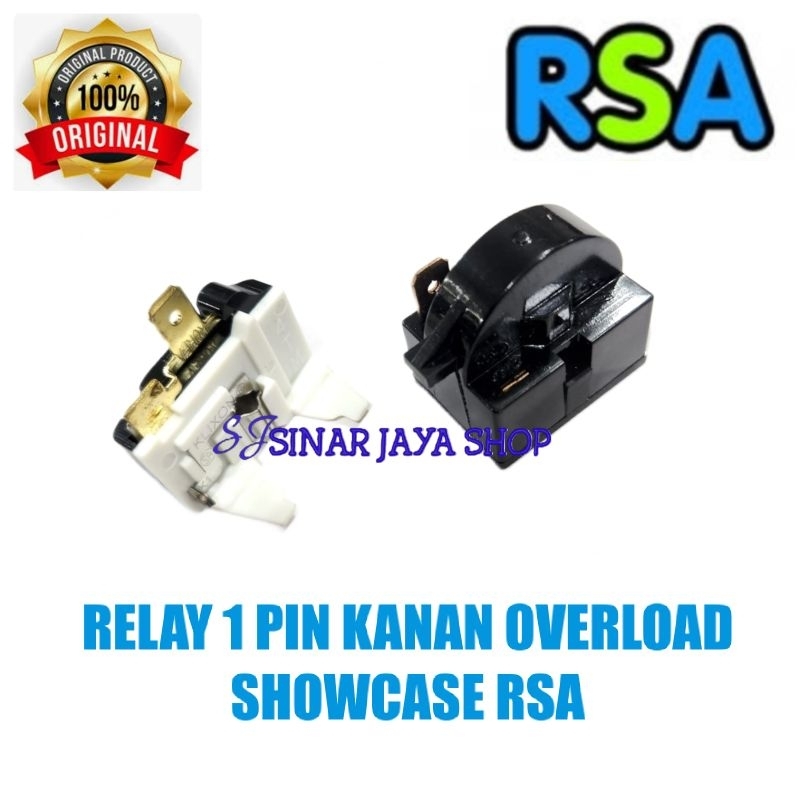 Relay Ptc 1 Kanan Overload Showcase RSA Kulkas 1 Pintu / Ptc Relay Showcase RSA Pintu Kaca / Overloa