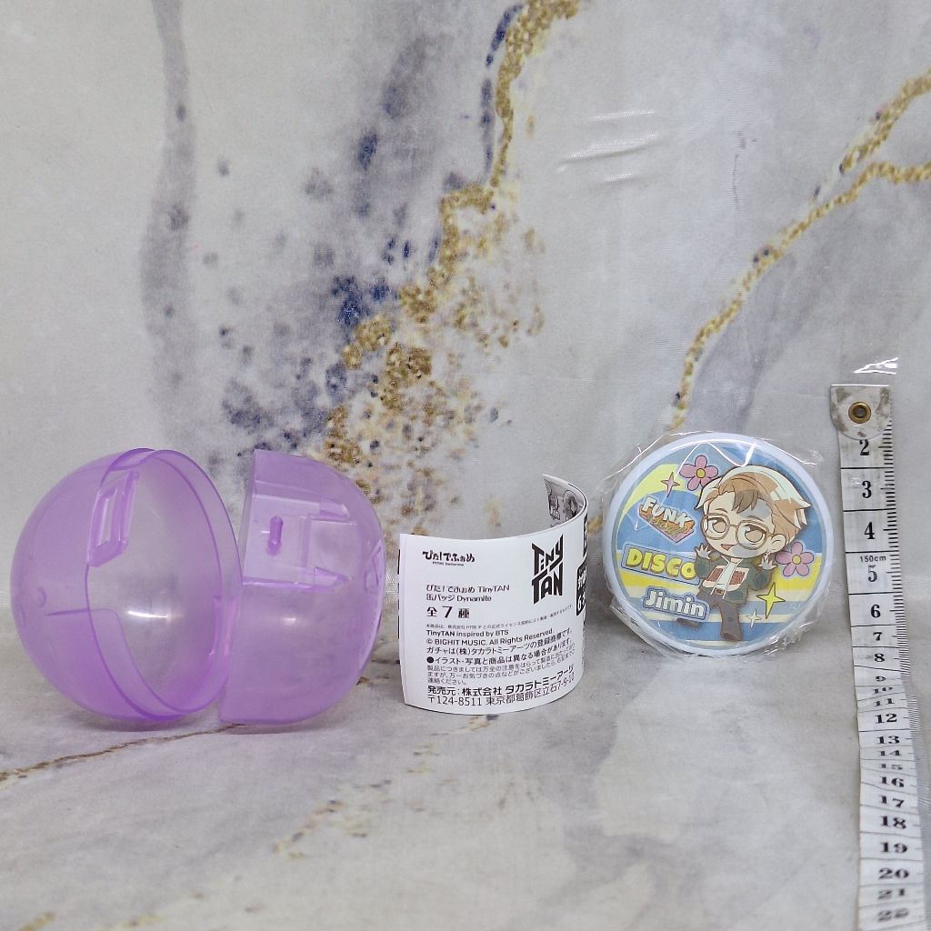 Tinytan Jimin Pita Dynamite Pin Badge Bros BTS Gashapon Gachapon Gacha Tiny Tan