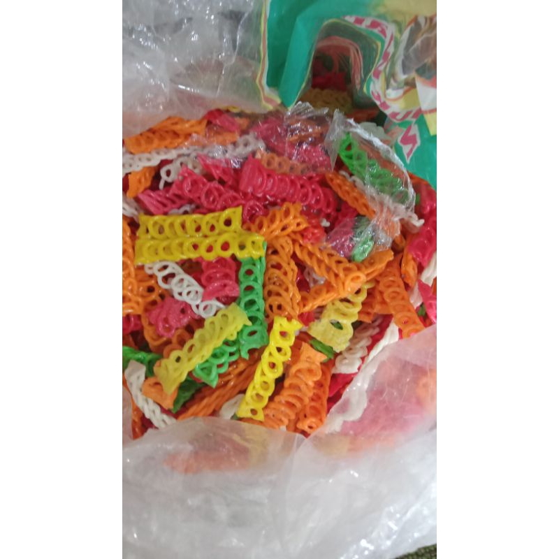 

KERUPUK JARING WARNA WARNI kemasan 250 gr