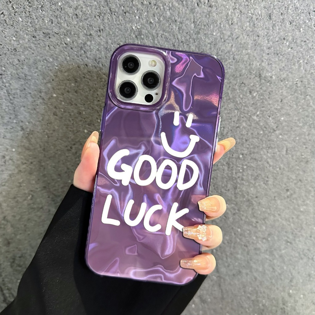 Case waterry textured gelombang air CUSTOM GOOD LUCK FOR OPPO VIVO SAMSUNG REALME XIAOMI IPHONE INFI
