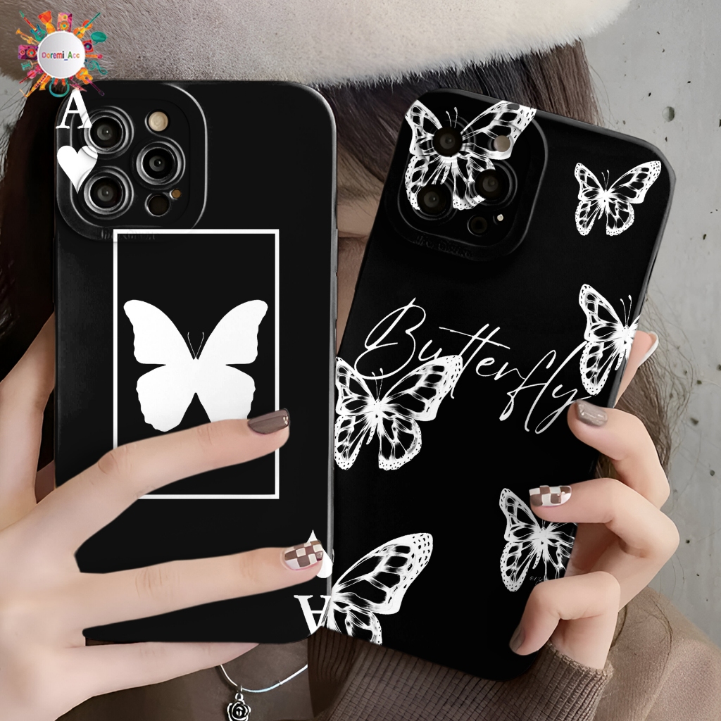 SOFTCASE CASE CASING PROCAMERA CUSTOM BUTTERFLY UNTUK X XR A03S A03 A04 A15S A16 A16K A17 C12 C15 C2