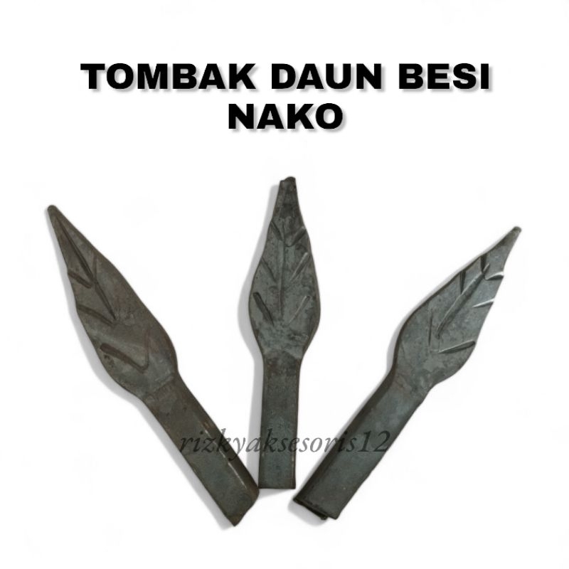 Ornamen pagar besi || daun besi nako 12
