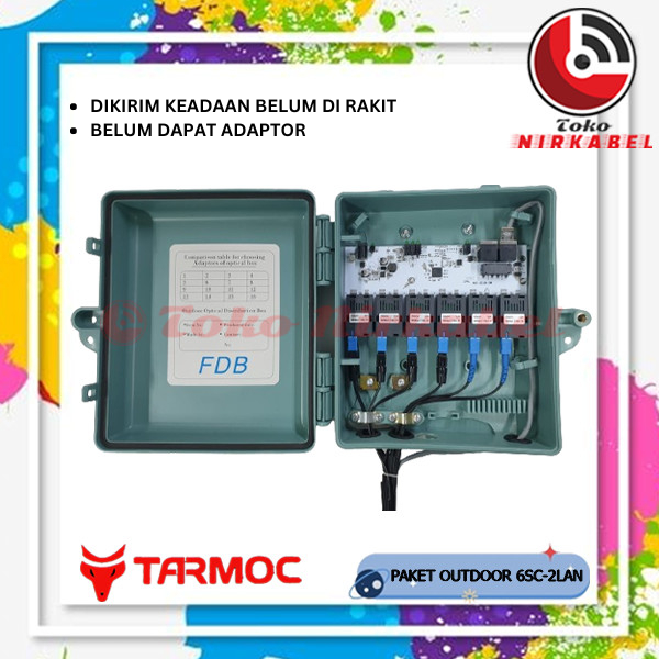 Paket Outdoor Tarmoc TMC-6SC2E POE in (5-24V)|6FO 2LAN Media Converter