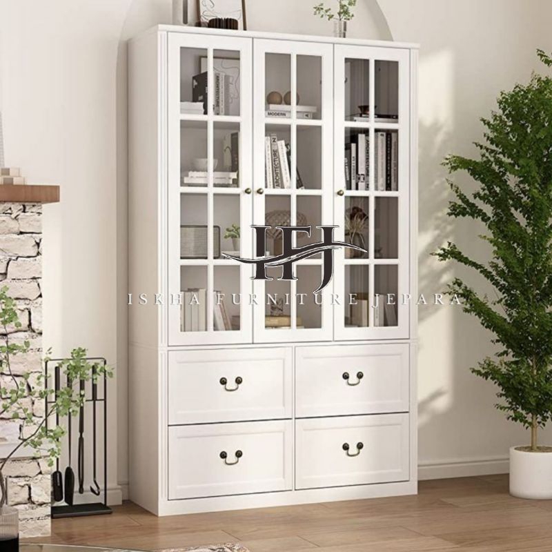 ALMARI HIAS JATI DUCO_ALMARI PAJANGAN MODERN_ALMARI DAPUR ELEGAN
