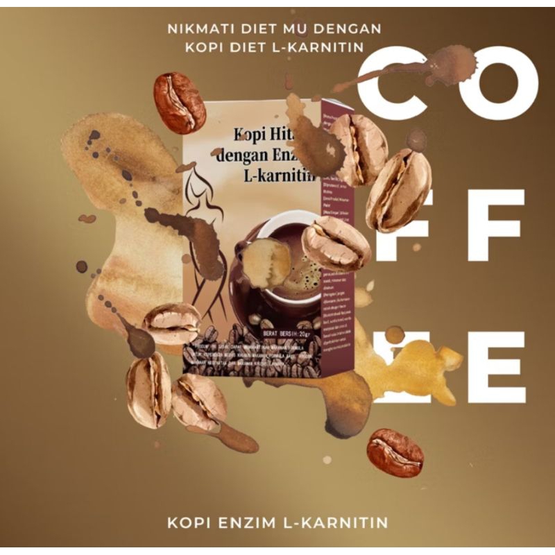 

[ Isi 10 Sachet ] kopi L-KARNITIN kopi hitam diet dengan kacang canelini