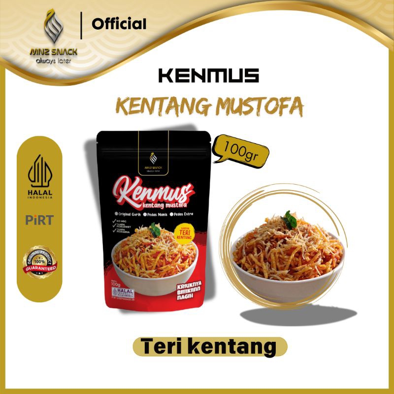 

MNZSNACK (KENMUS) Kentang Mustofa Teri Kentang 100gr NO MSG Kering Kentang