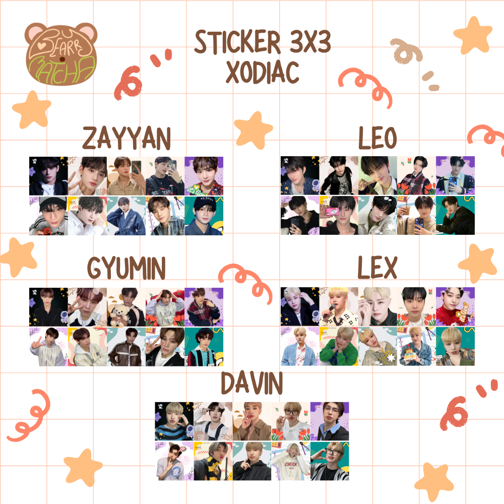 

[READY STOCK] isi 50pcs XODIAC 3x3 sticker