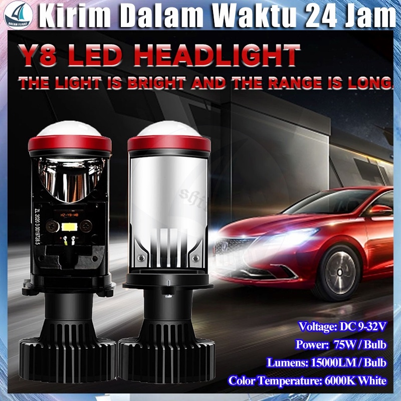 LED MOBIL MOTOR H4 MINI PROJECTOR PROJIE Y7D SUPER BRIGHT LED MOBIL MOTOR H4 MINI PROJEKTOR PROJIE Y