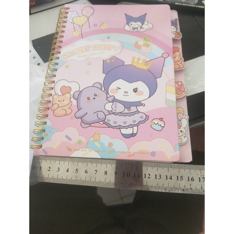 

buku spiral karakter lucu isi 80 lembar warna random