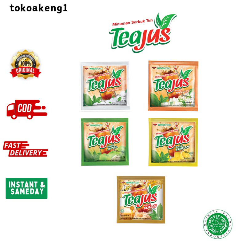 

TEA JUS Renceng Minuman Serbuk Teh (8 GR x 10 PCS)