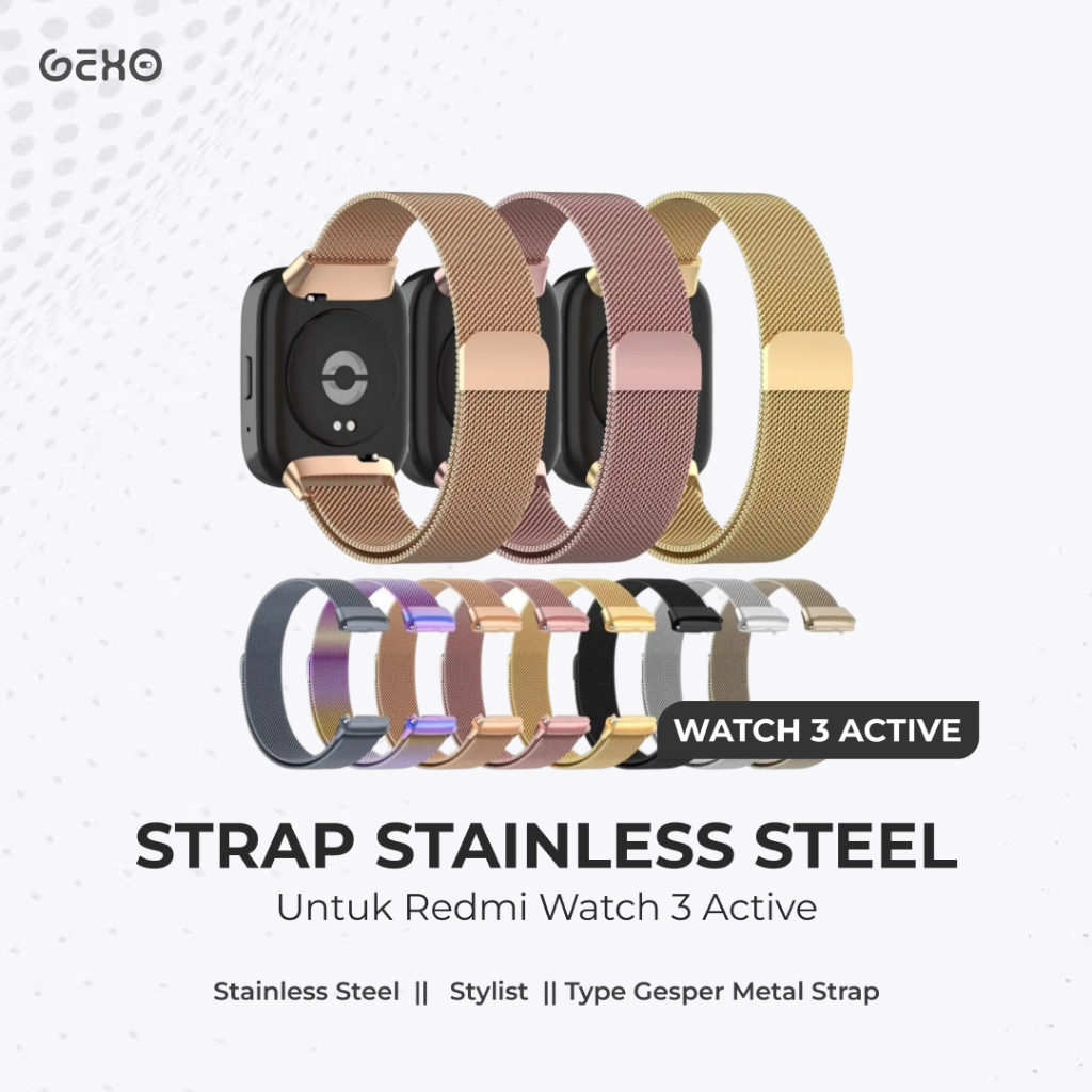 Strap Redmi Watch 3 Active Stainless Steel Tali Redmi Watch 3 Active