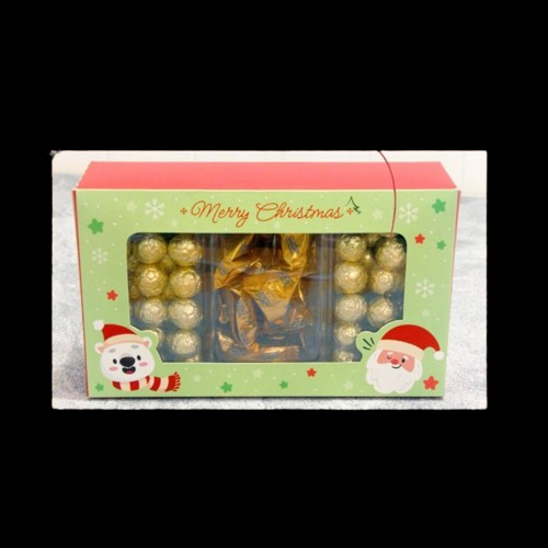 

( 3 pcs ) Box Jendela Mika Hampers Natal Ukuran 15x24x7 cm Dus Kotak Muat 3 Toples Kue Kering 350gr
