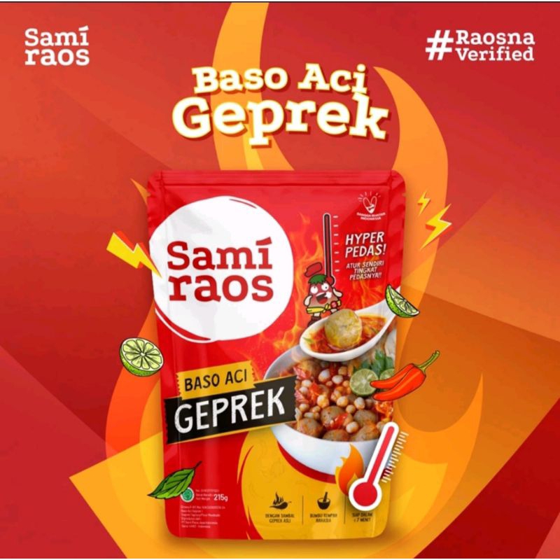 

Baso Aci Geprek Sami Raos