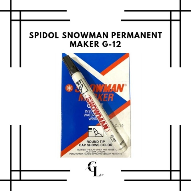 

Spidol Snowman Permanent Maker G-12