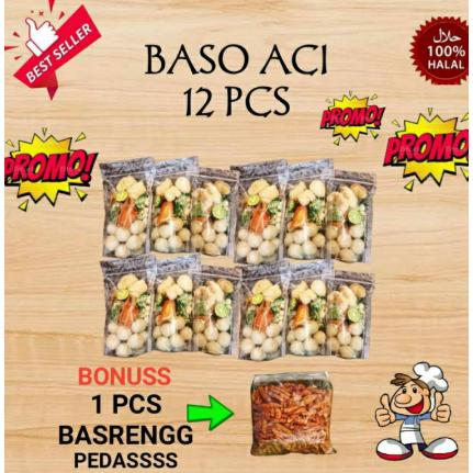 

Baso aci isi 12pcs / baso Aci isi 12pcs murah / baso Aci paket 12pcs murah / boci sibakutalagi