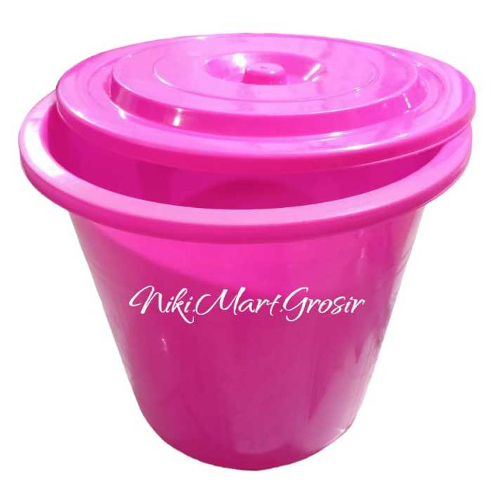 Ember Tutup Plastik 6 Galon Warna / Ember Timba Tutup 6 Gl Warna