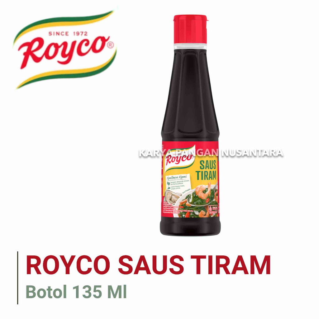 

ROYCO SAUS TIRAM BOTOL 135 ML SAOS TIRAM BUMBU PENYEDAP MAKANAN KAYA RASA TANPA AMIS 135ML