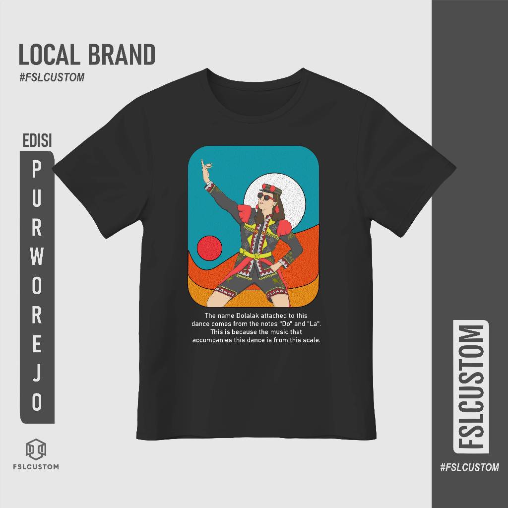 Kaos Dolalak Kaos Dolalak Purworejo Kaos Seni Tshirt Purworejo Local Brand Cotton Combad 100%