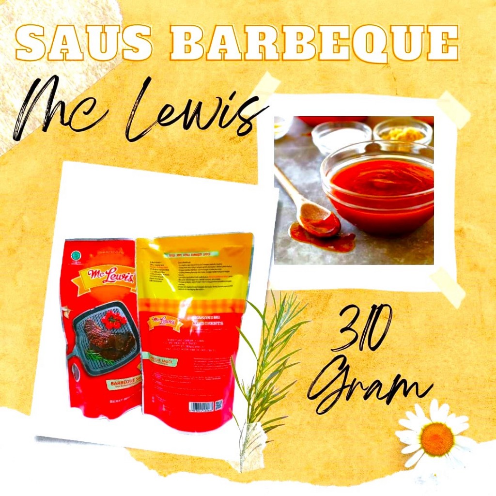 

Saus Barbeque BBQ barbequ 310gram Mc Lewis Saus Barbeque Mc Lewis BBQ 310gram