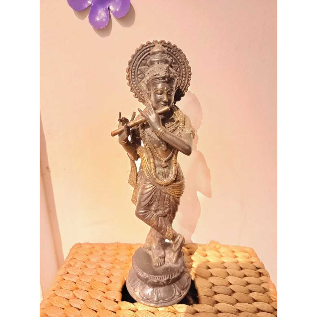 Miniatur Patung Pajangan Dewa Krisna