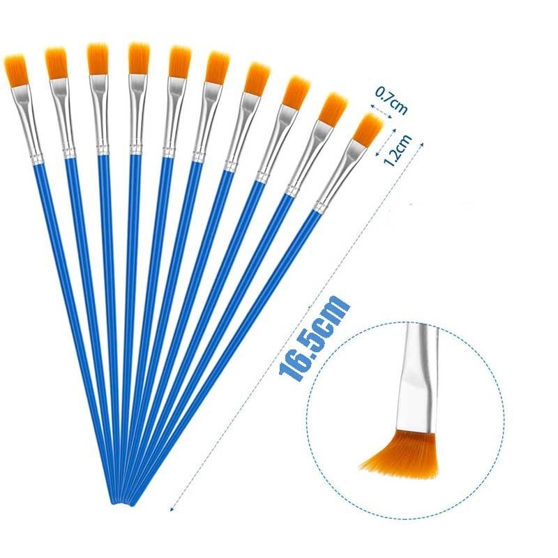 

Kuas Lukis Akrilik Bulu Nylon Cat Air Round / Flat