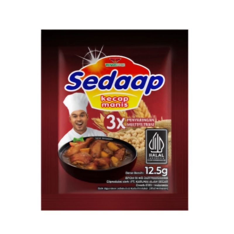 

Sedaap Kecap Manis 12,5 gr Eceran 500 isi 12pcs