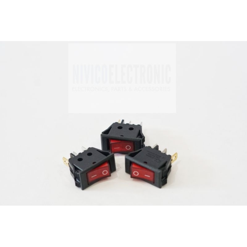 Switch Lampu 3 Pin Tanggung 3.1x1.5cm 15A 250V,  20A 125V