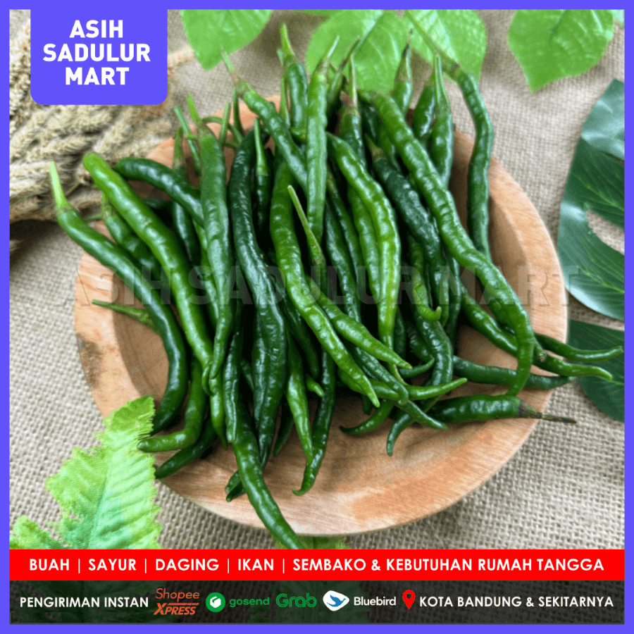 

Cabe Keriting Ijo 100gr Bumbu Dapur Cabai Kriting Hijau | Asih Sadulur Mart