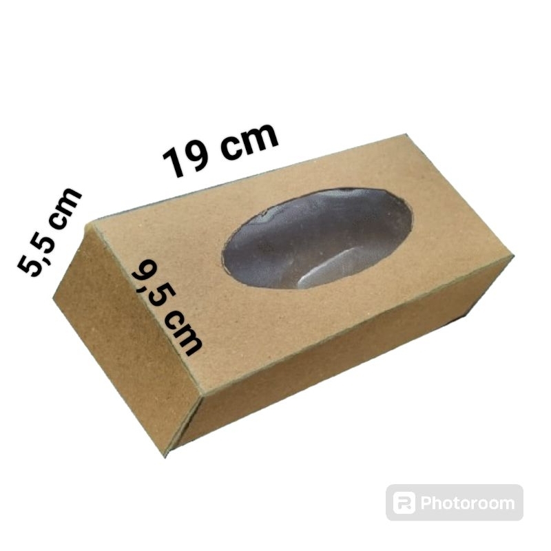 

Box Donat 2 Brown Kraft Tanpa Laminasi Kemasan Snack